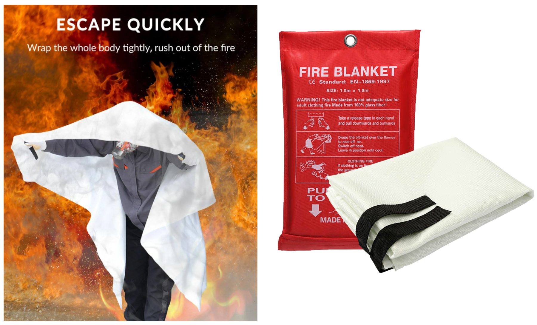 The Fire Blanket – Fast, Reusable & Maintenance-Free Fire Protection