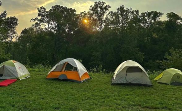 seven passes tented camp Pines River Resort | Glamping oval sticker Size:M54 Santini Sensation S/S Jersey