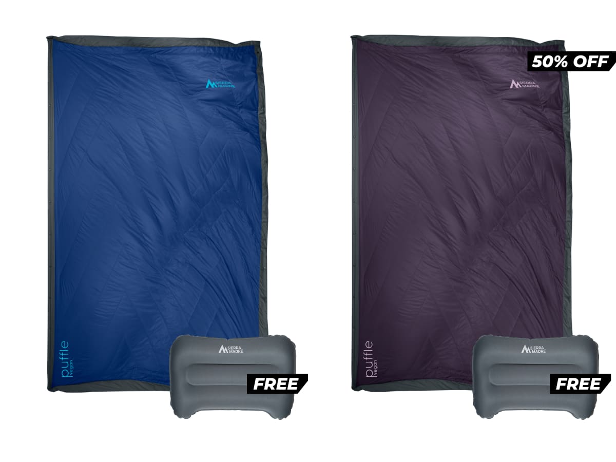 Special Offer: Puffle 55° Down Adventure Blanket + Add ons