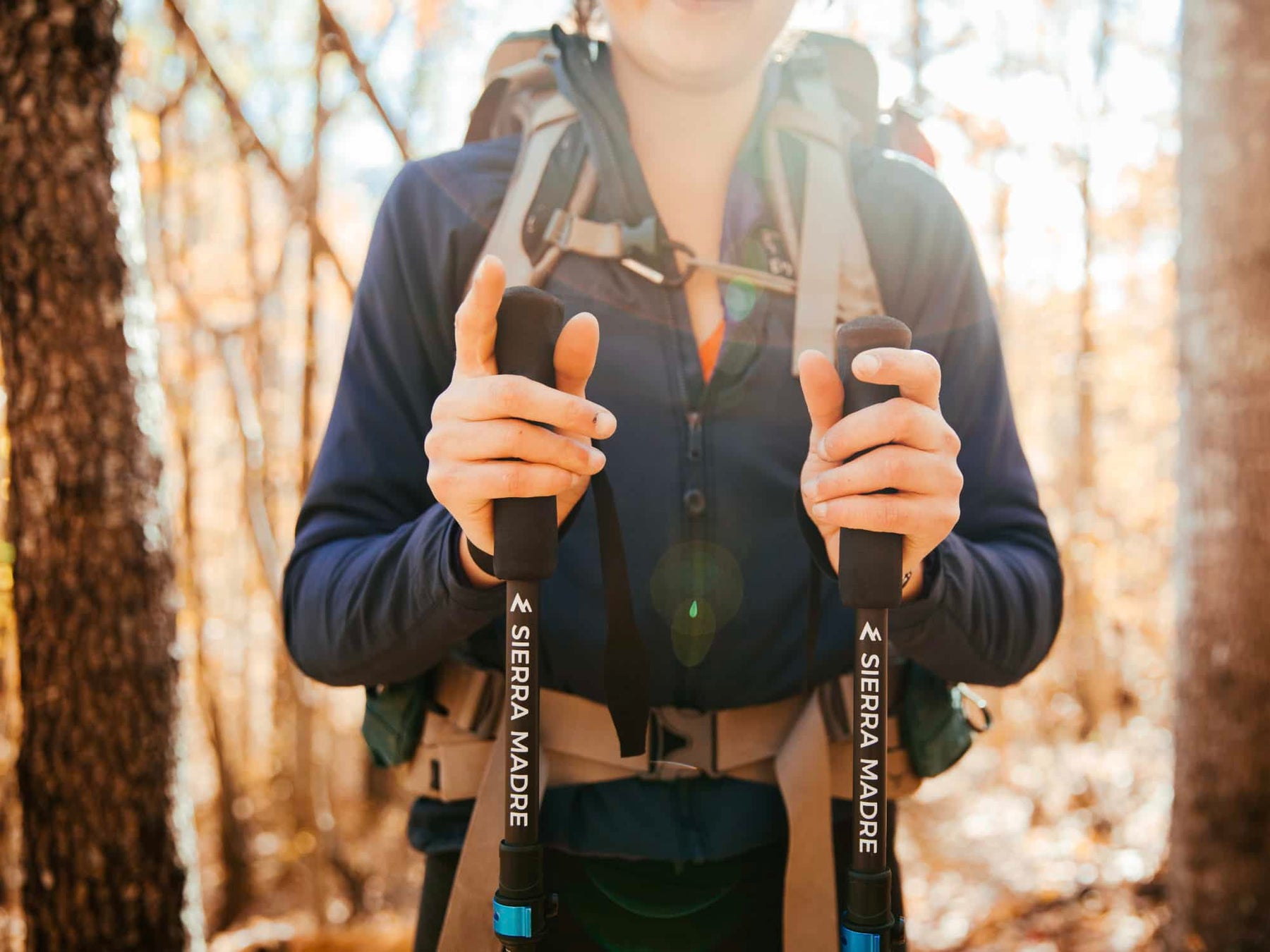 Carbon Trekkers | 7oz Ultra-Compact Foldable Hiking Poles