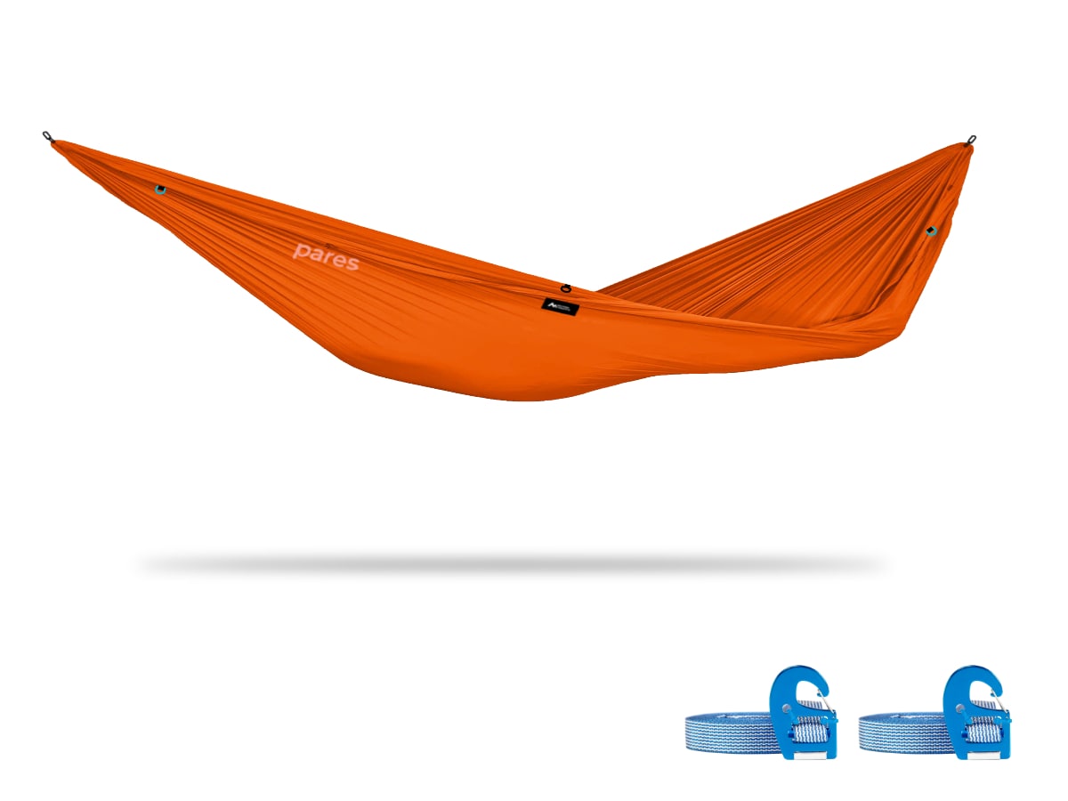 Pares | Spaciously Comfy Camping Hammock Weighs 15oz