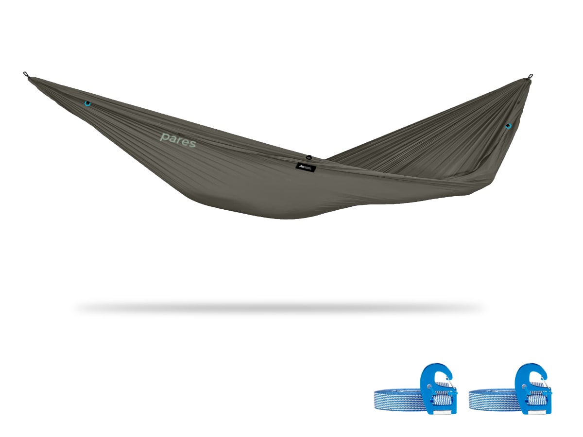 Pares | Spaciously Comfy Camping Hammock Weighs 15oz