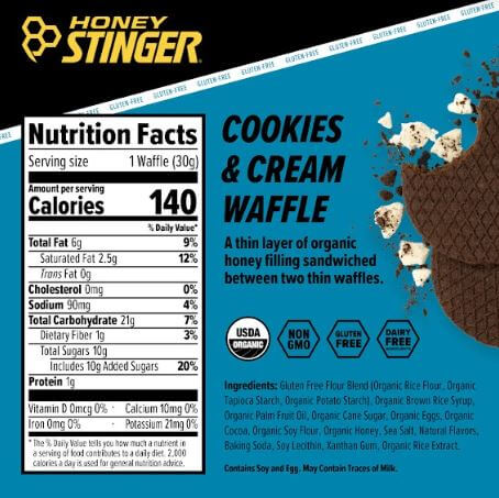 Honey Stinger | COOKIES & CREAM WAFFLE (BOX OF 12)