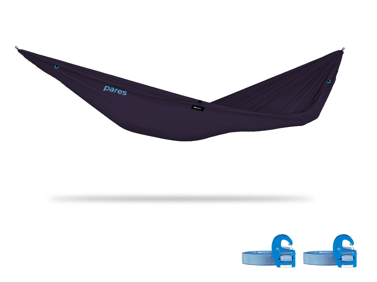 Pares | Spaciously Comfy Camping Hammock Weighs 15oz