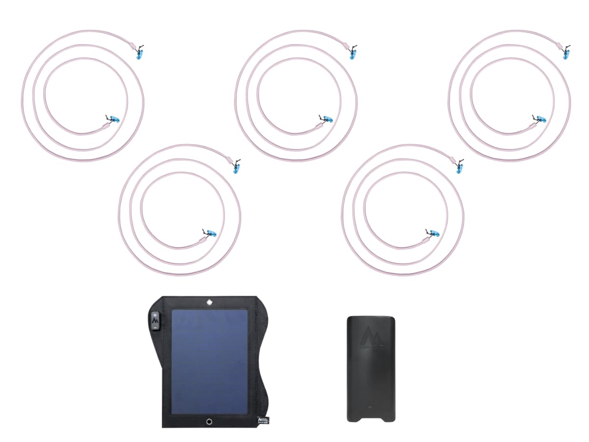 Light Link Power Kit Five Light Links / Power Pack XL (High Performance Long Duration) / Solar System 7watt (Lightest) Five Light Links Power Pack XL (High Performance Long Duration) Solar System 7watt (Lightest)