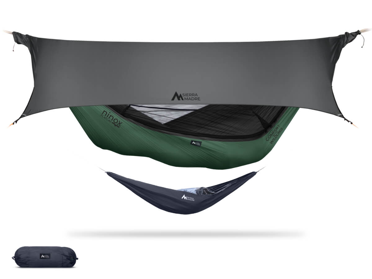 Ninox | Ultra-Comfy & Spacious FlatLay Camping Hammock