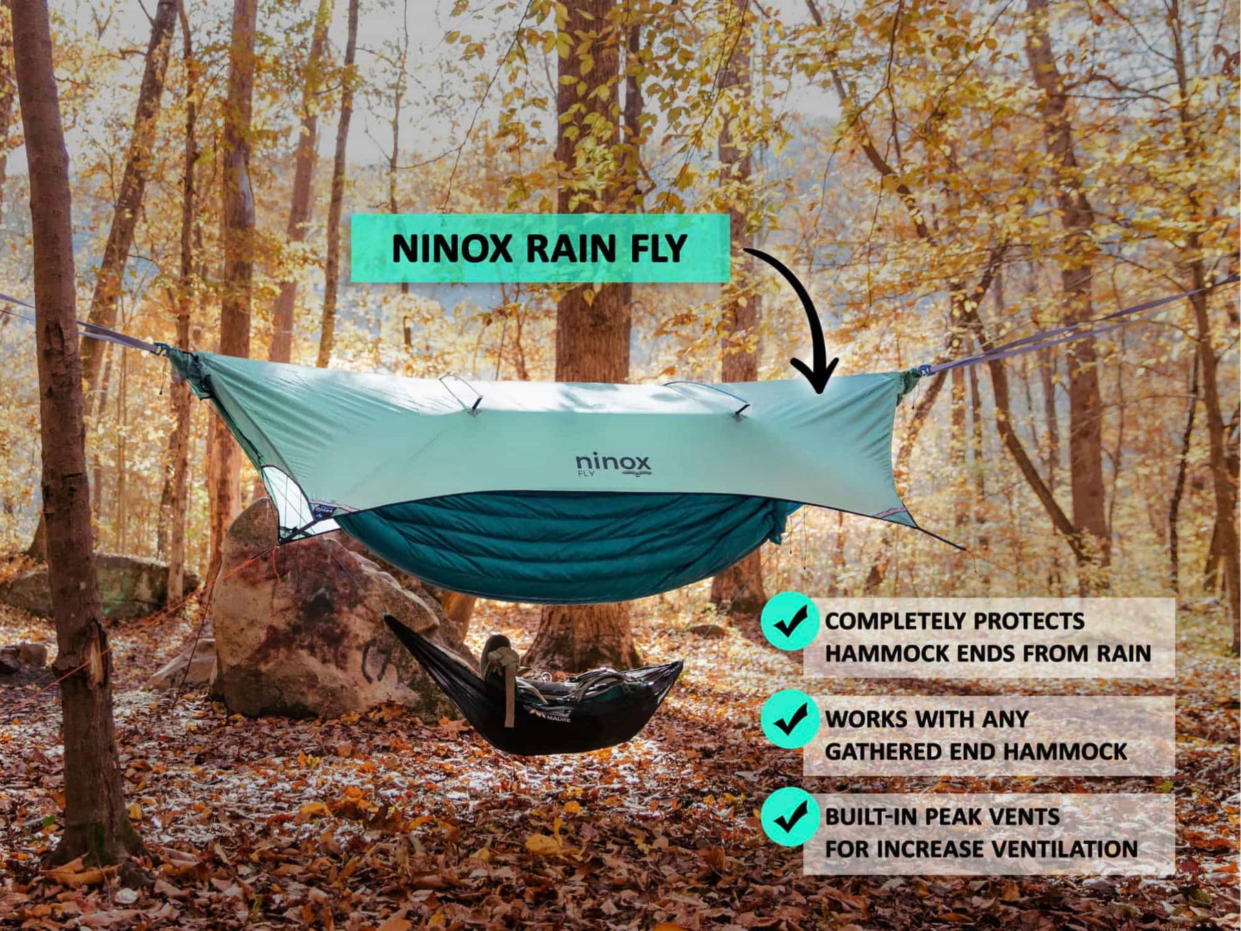 Ninox Fly | Extreme Waterproof Camping Hammock Protection