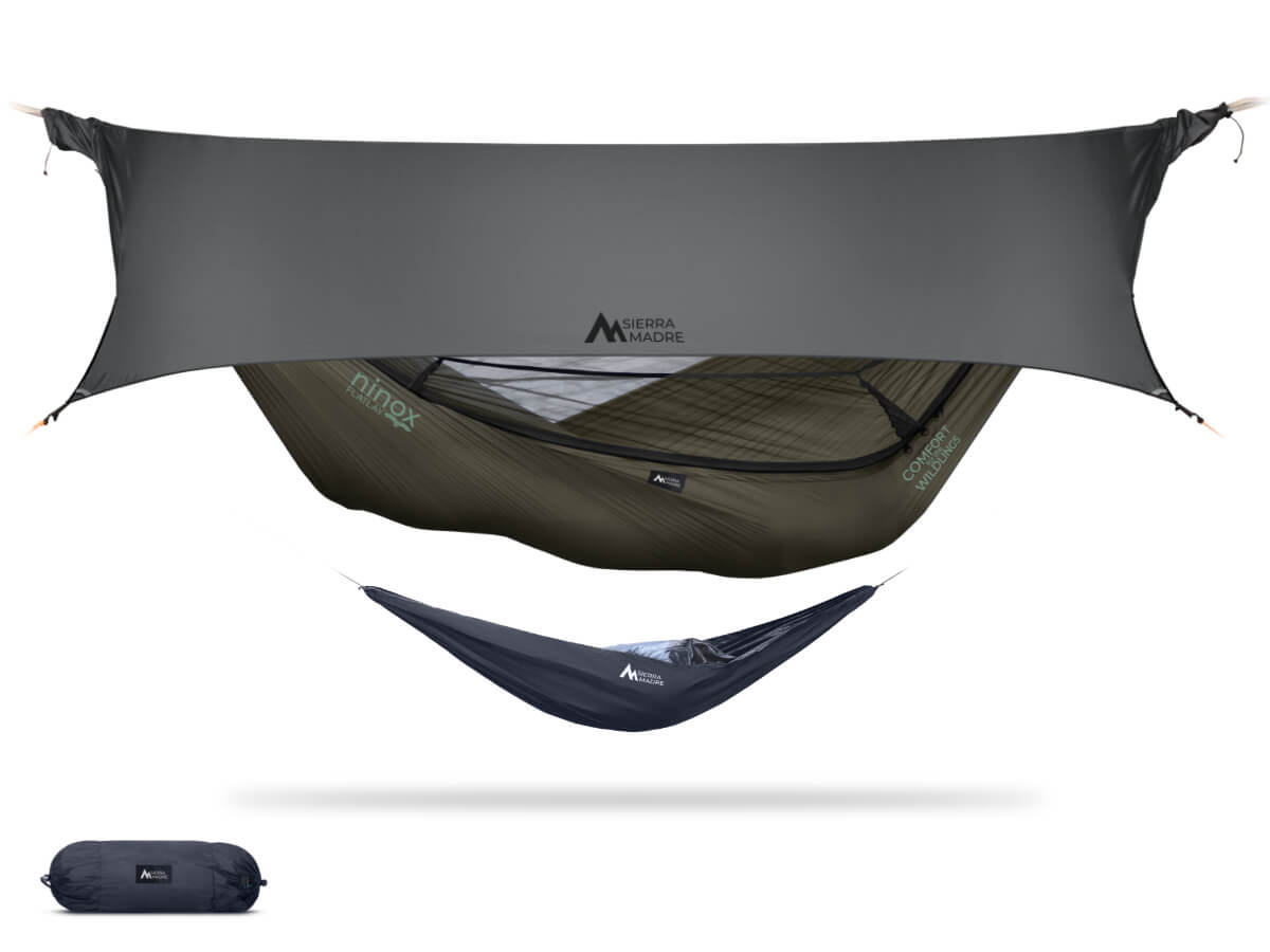 Ninox | Ultra-Comfy & Spacious FlatLay Camping Hammock