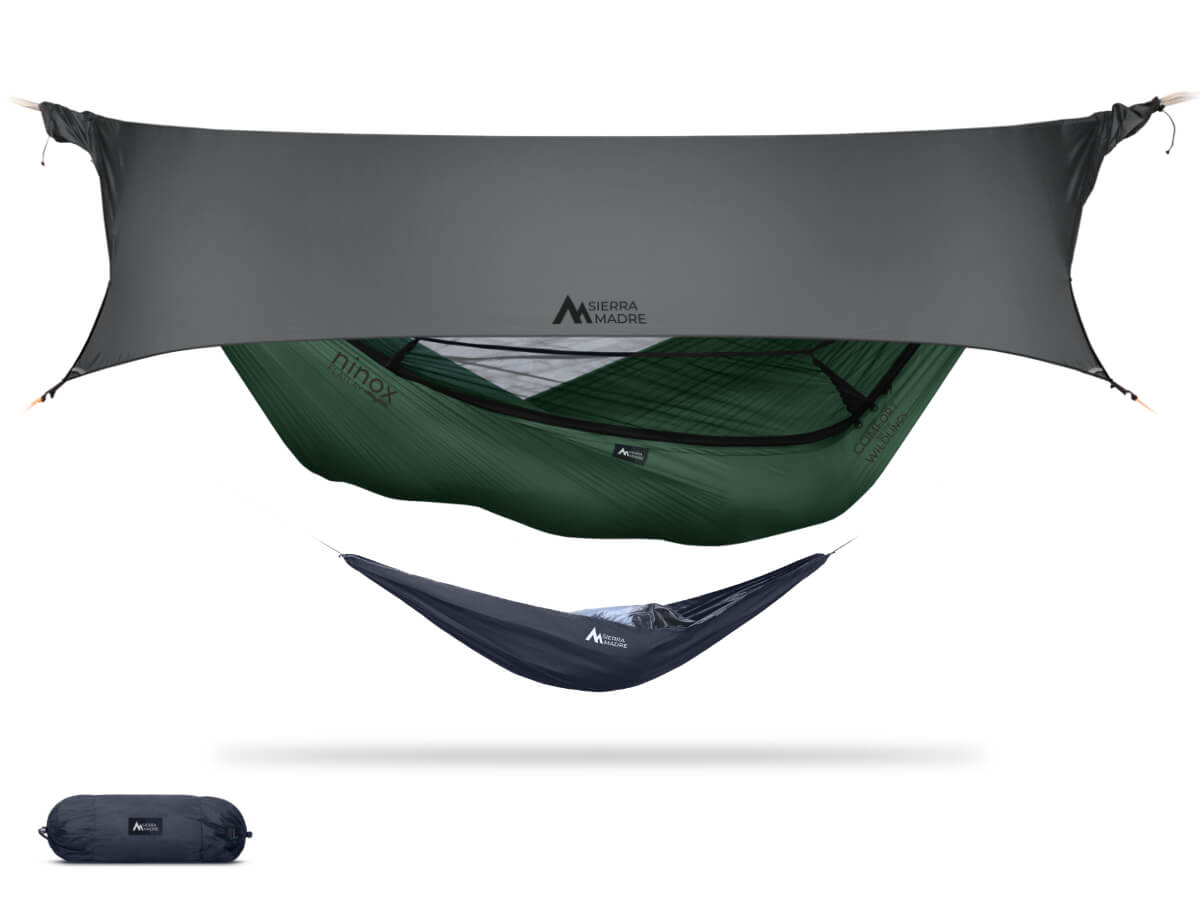 Ninox | Ultra-Comfy & Spacious FlatLay Camping Hammock