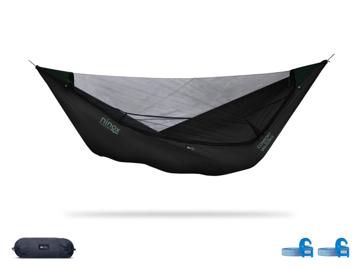 Ninox | Ultra-Comfy & Spacious FlatLay Camping Hammock