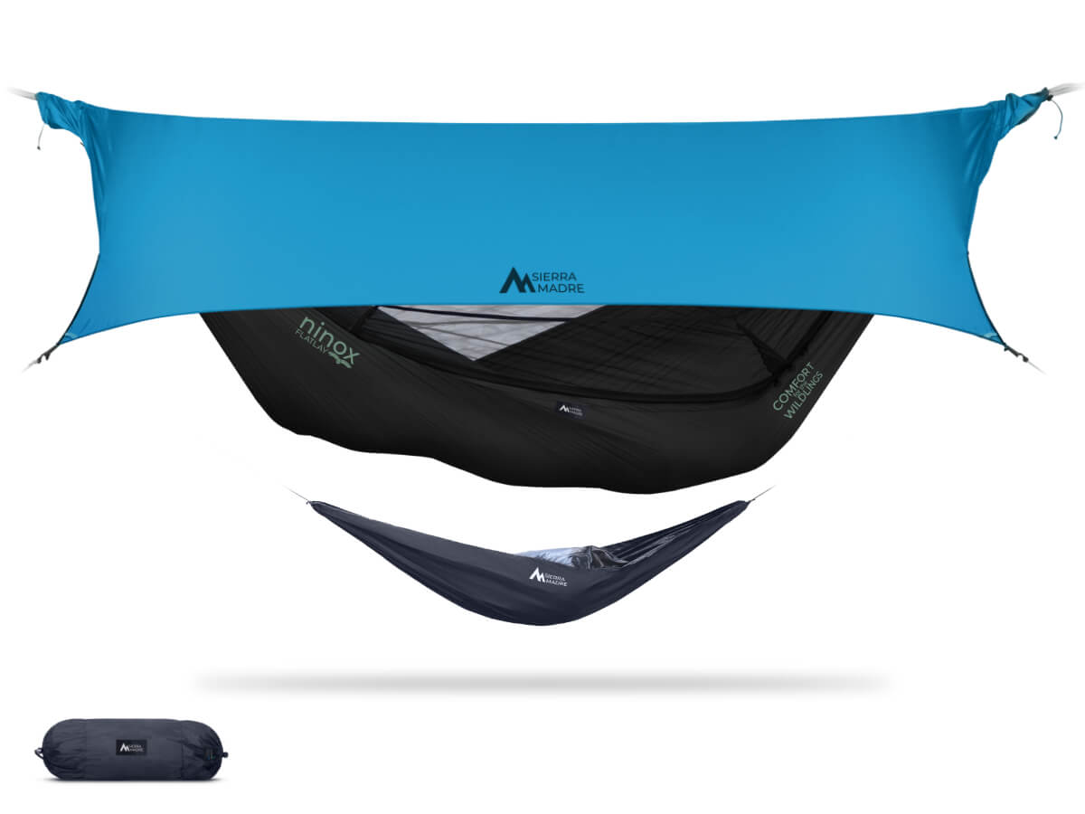 Ninox | Ultra-Comfy & Spacious FlatLay Camping Hammock