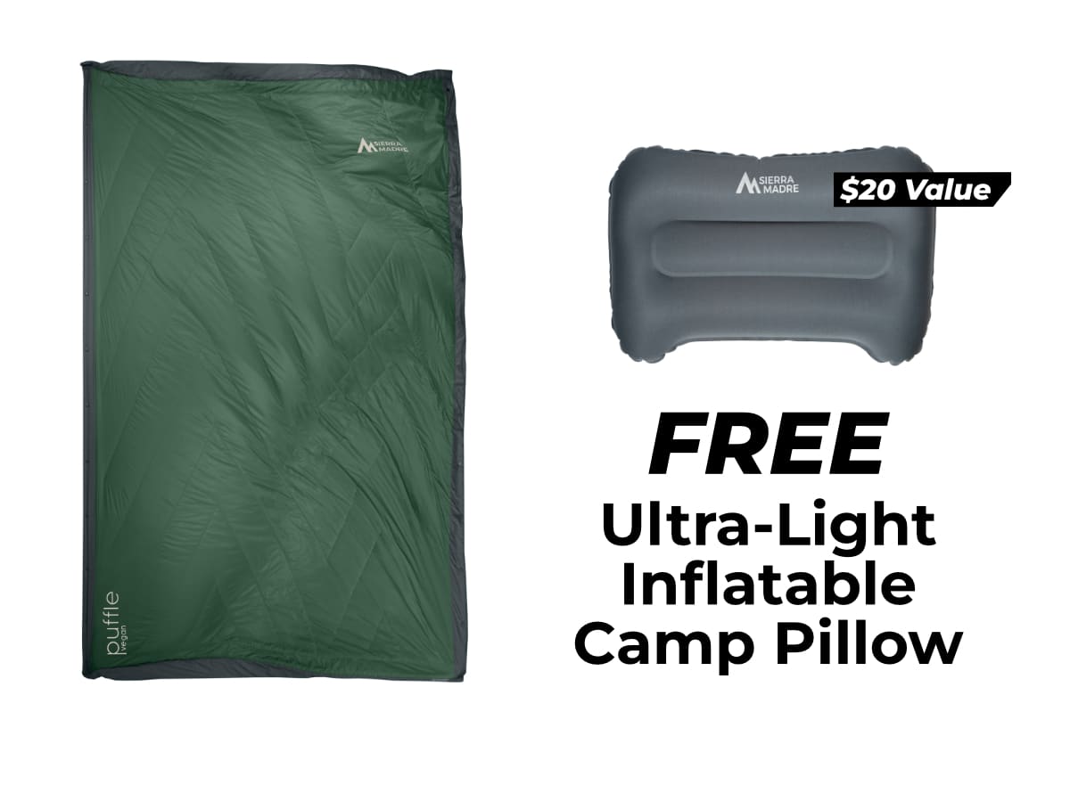 Special Offer: Puffle 55° Down Adventure Blanket + Add ons