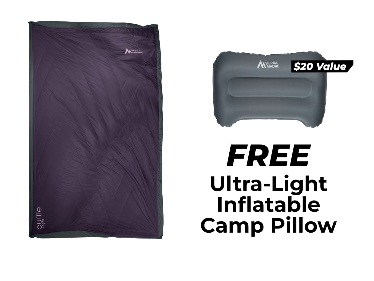 Special Offer: Puffle 55° Down Adventure Blanket + Add ons