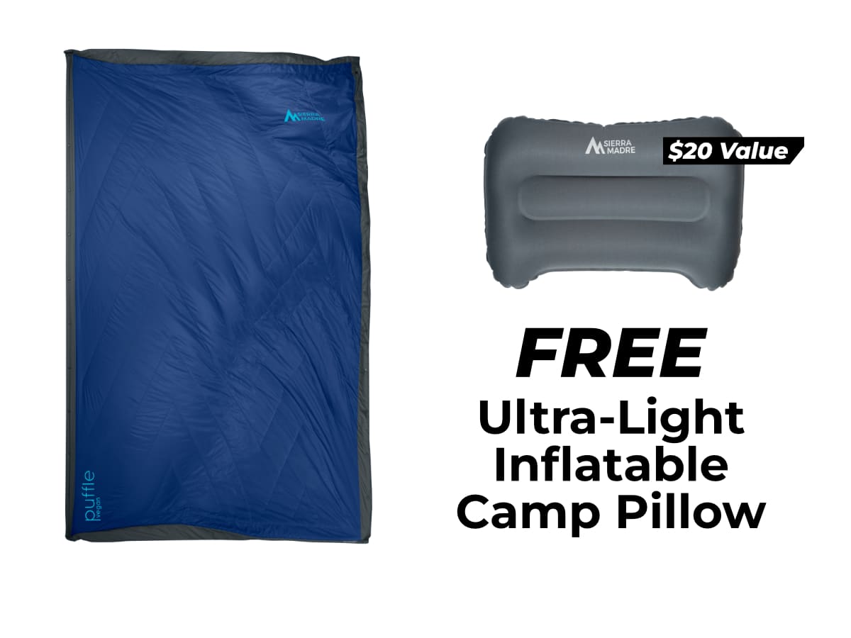 Special Offer: Puffle 55° Down Adventure Blanket + Add ons