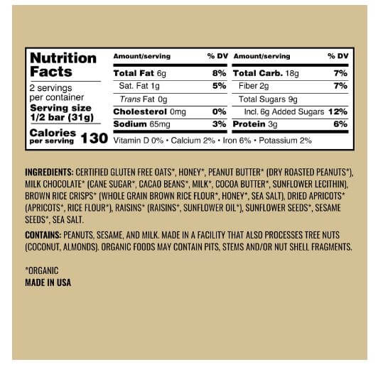 Kate's Real Food | PEANUT BUTTER MILK CHOCOLATE BARS (Box of 12)