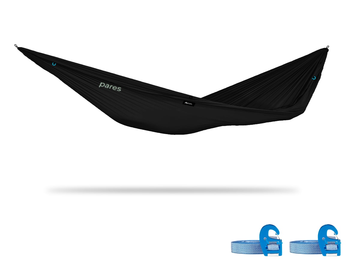 Pares | Spaciously Comfy Camping Hammock Weighs 15oz