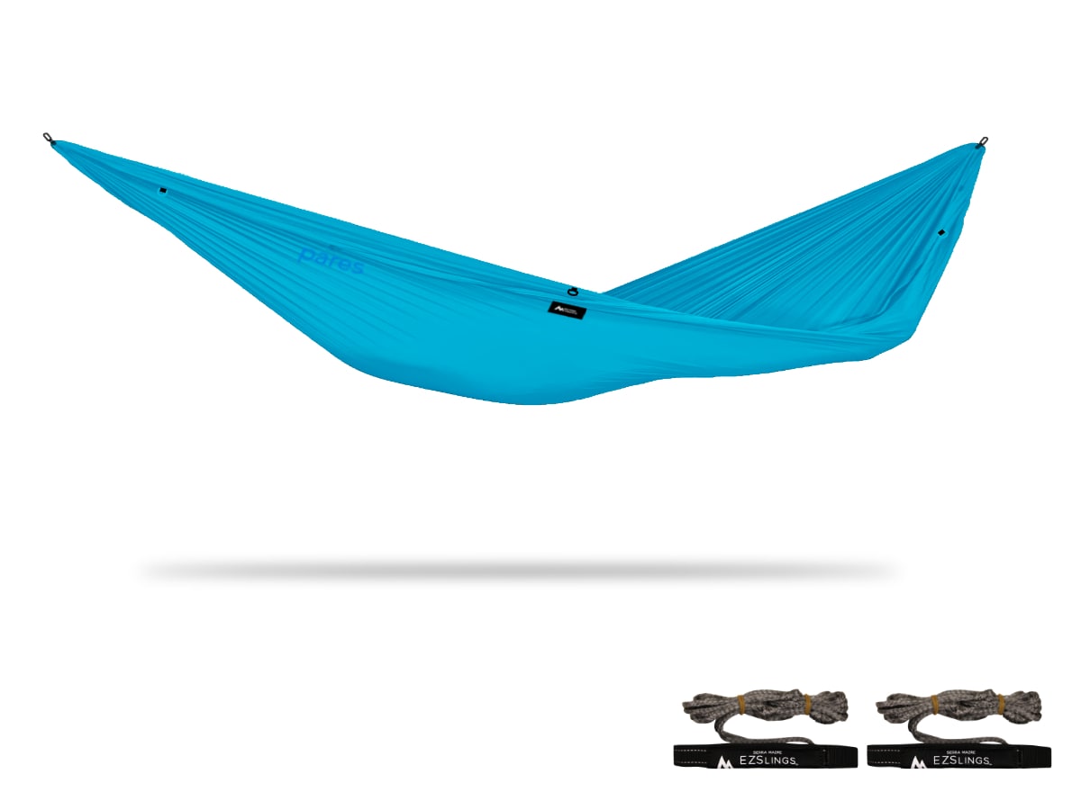 Pares | Spaciously Comfy Camping Hammock Weighs 15oz