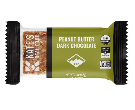 Kate's Real Food | PEANUT BUTTER DARK CHOCOLATE BARS (Box of 12)