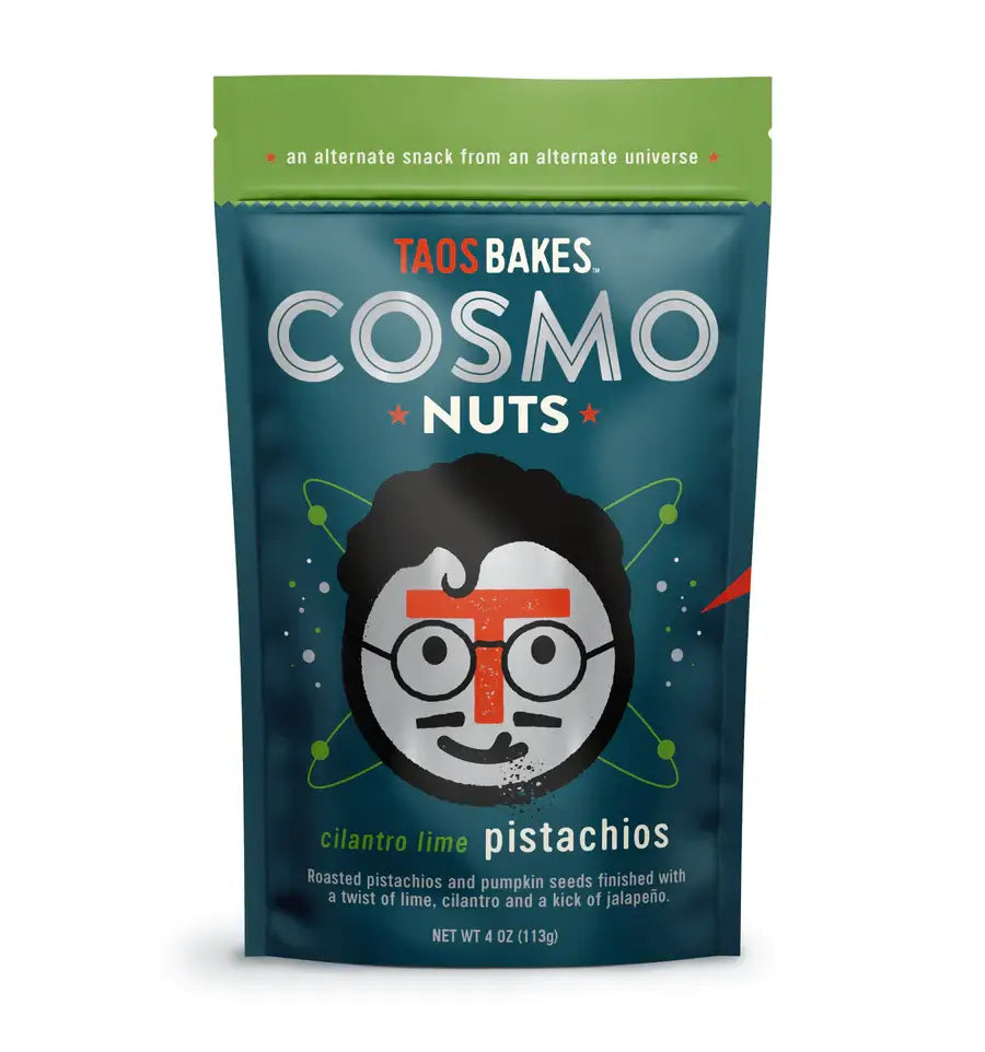 Taos Bakes | COSMONUTS - CILANTRO LIME PISTACHIOS