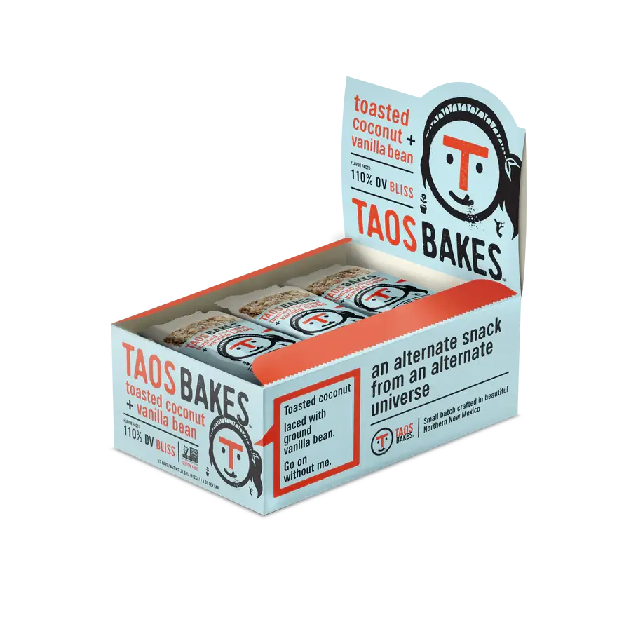 Taos Bakes | TOASTED COCONUT + VANILLA BEAN (Box of 12)
