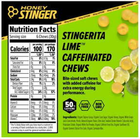 Honey Stinger | CAFFEINATED STINGERITA LIME ENERGY CHEWS BOX OF 12