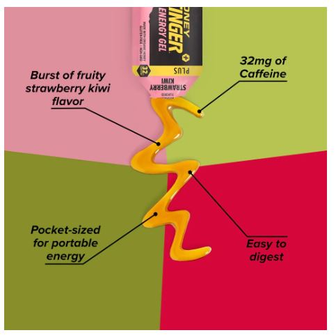 Honey Stinger | STRAWBERRY KIWI CAFFEINATED ENERGY GEL BOX OF 24