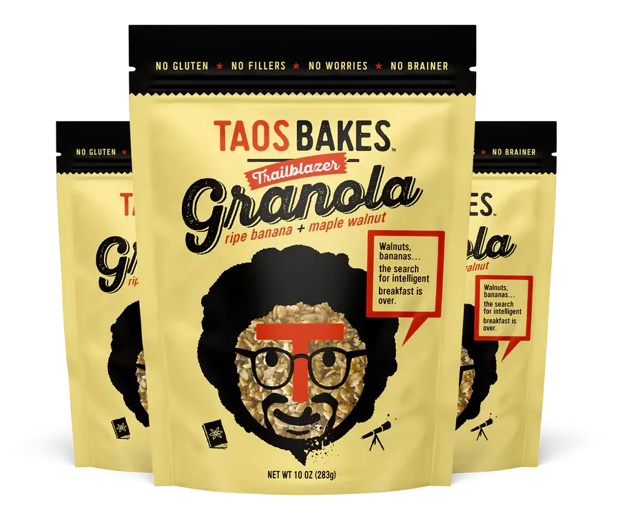 Taos Bakes | TRAILBLAZER GRANOLA - RIPE BANANA + MAPLE WALNUT