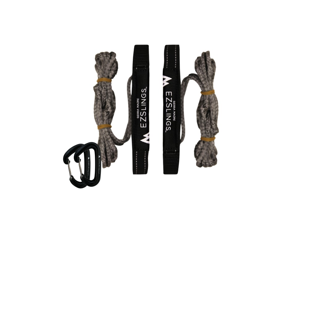 EZSlings Suspension Kit | Includes 2 Climb Rated Carabiners for a Knotless Setup