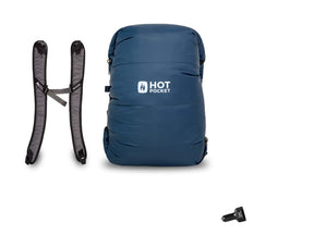 Hot Pocket | Instant Warmth Anywhere  Large + Strap Pack / No I'll use my own USBC battery. / Auto Charger for Car