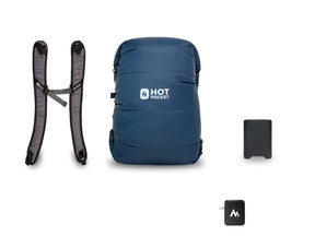 Hot Pocket | Instant Warmth Anywhere  Medium + Strap Pack / Power Pack UL (High Performance Light Weight). / Lightning Charger for Home (Fastest)