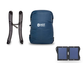 Hot Pocket | Instant Warmth Anywhere  Medium + Strap Pack / No I'll use my own USBC battery. / Solar System 14watt