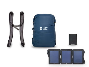 Hot Pocket | Instant Warmth Anywhere  Small + Strap Pack / Power Pack UL (High Performance Light Weight). / Solar System 21watt