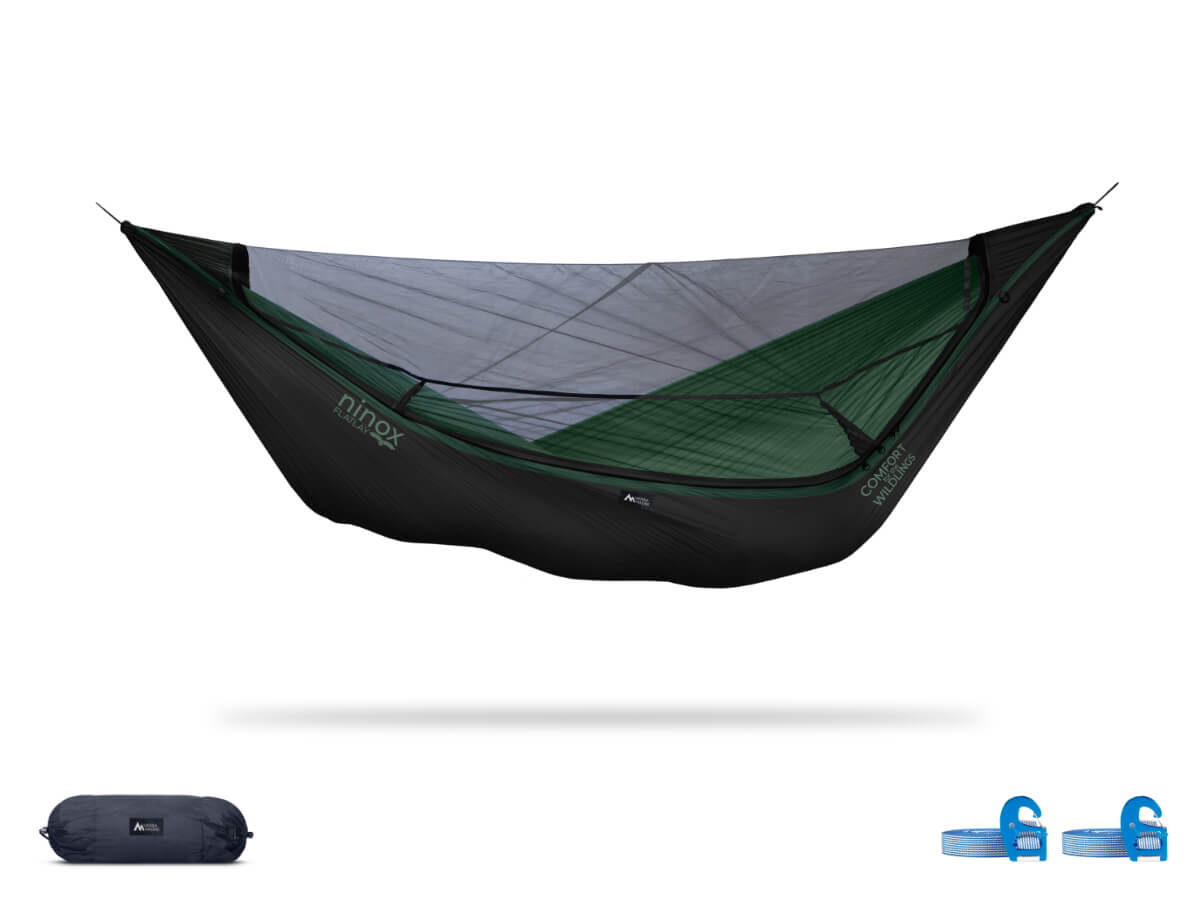 Ninox | Ultra-Comfy & Spacious FlatLay Camping Hammock