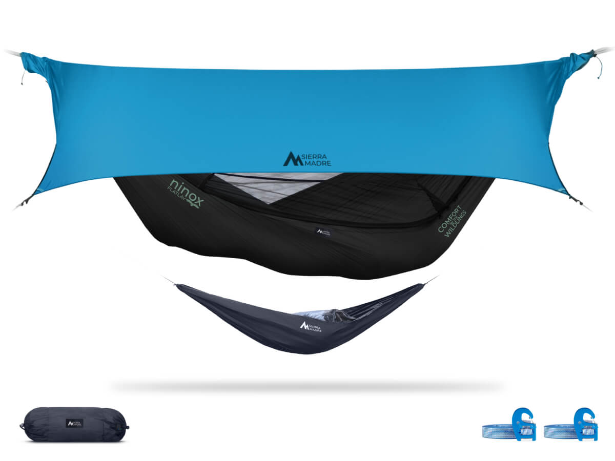 Ninox | Ultra-Comfy & Spacious FlatLay Camping Hammock