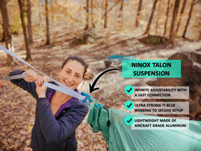 Talon | Infinite Adjustability + Quick Connect Camping Hammock Suspension