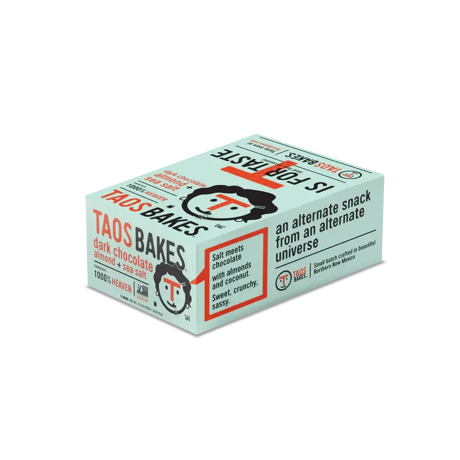Taos Bakes | DARK CHOCOLATE ALMOND + SEA SALT (Box of 12)
