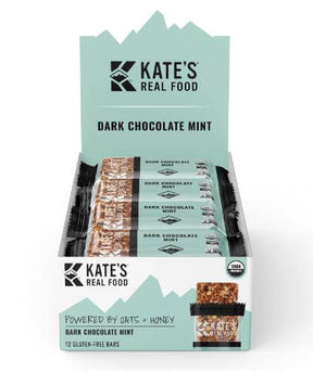 Kate's Real Food | DARK CHOCOLATE MINT BARS (Box of 12)