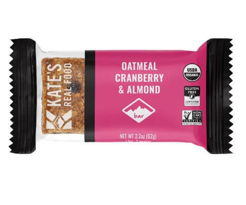 Kate's Real Food | OATMEAL CRANBERRY & ALMOND BARS (Box of 12)