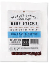 People's Choice Beef Jerky | MINI STICKS SEA SALT & PEPPER BEEF STICKS