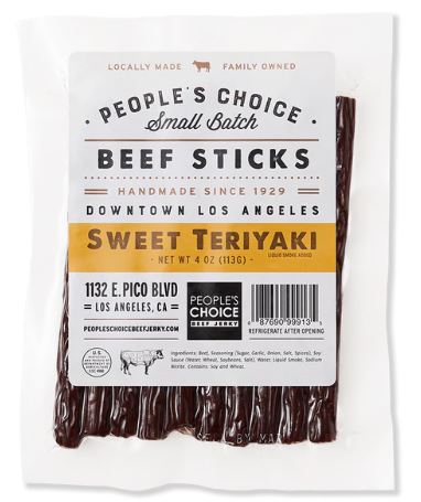 People's Choice Beef Jerky | MINI STICKS SWEET TERIYAKI