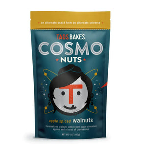 Taos Bakes | COSMONUTS - APPLE SPICED WALNUTS
